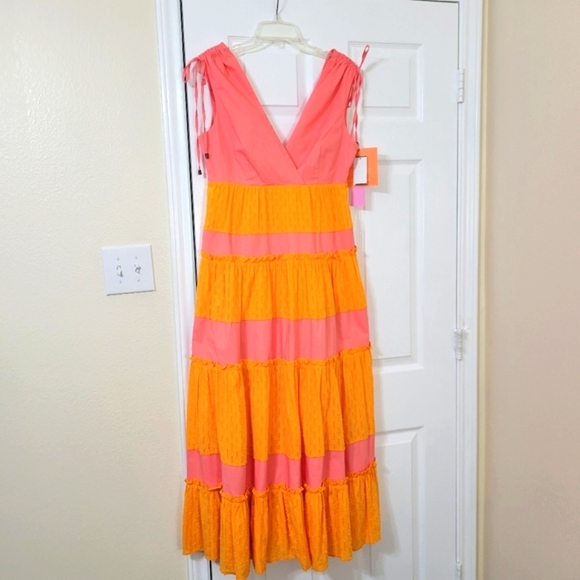 Dresses & Skirts - LDT Daphne Maxi Pink and Orange Dress. New with Tags.